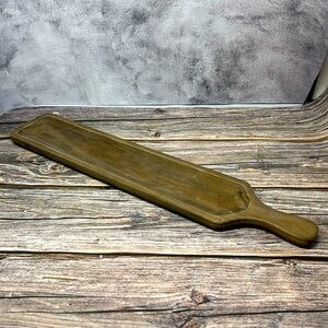 Charcuterie 23.5-inch Long Rustic Wood Serving Tray w/ Decorative Handle EUC​